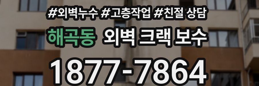 해곡동 외벽 크랙 보수