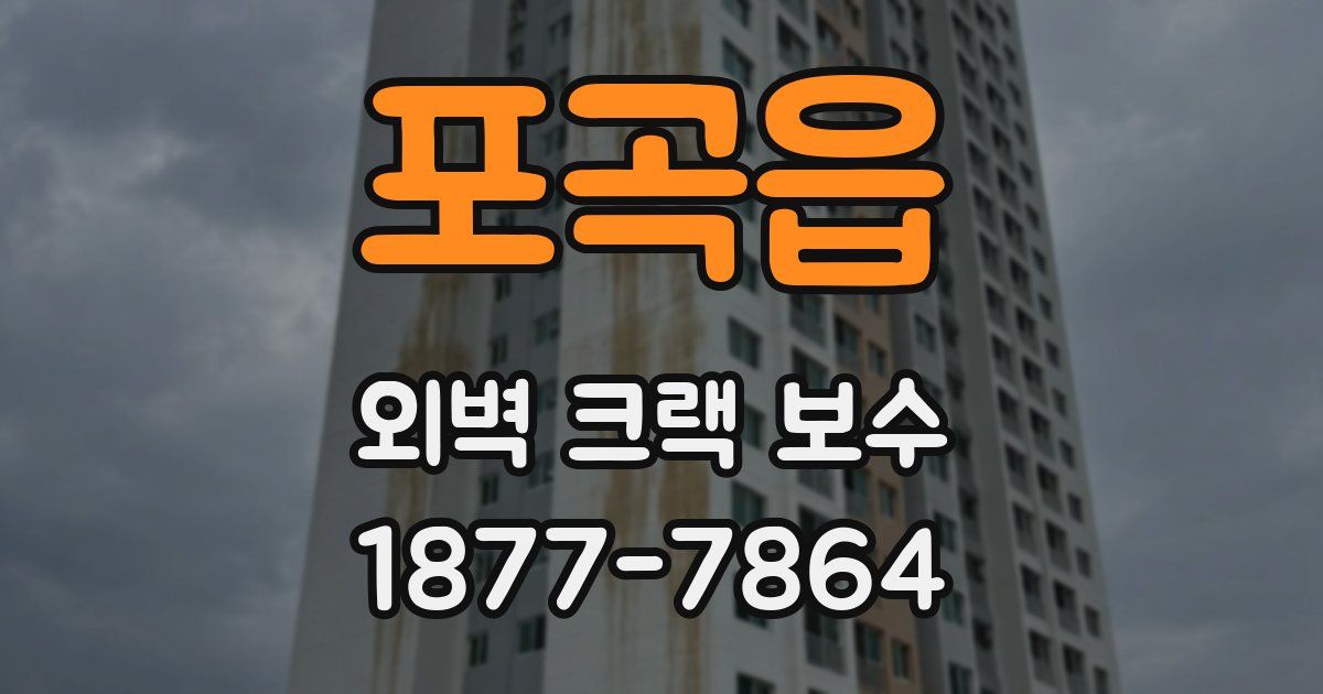 포곡읍 외벽 크랙 보수
