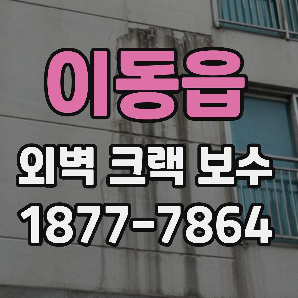 이동읍 외벽 크랙 보수