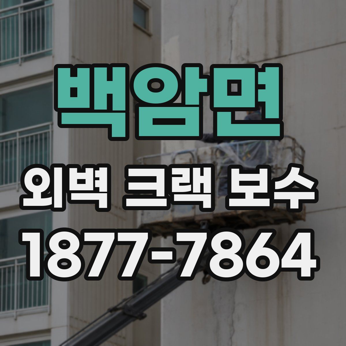 백암면 외벽 크랙 보수