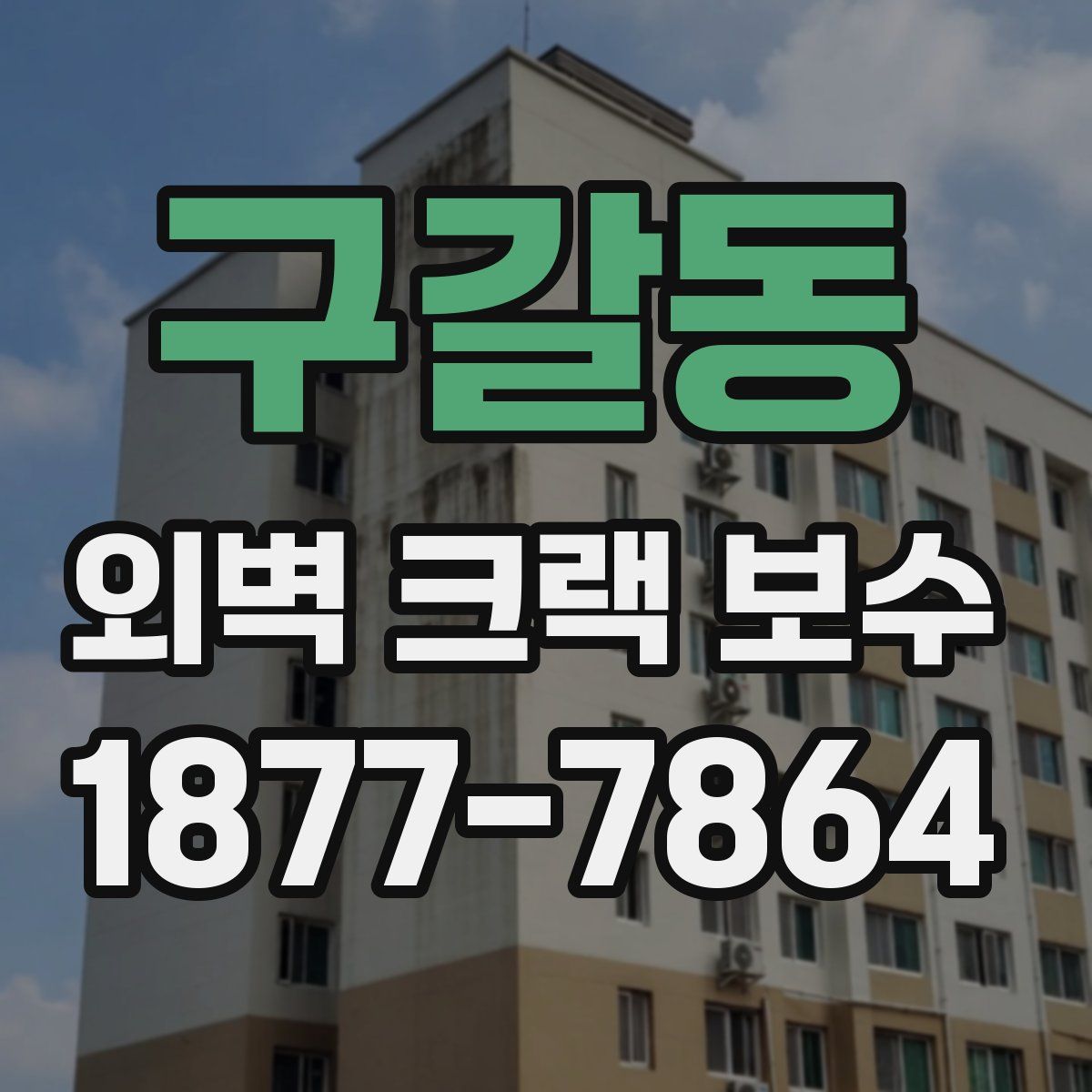 구갈동 외벽 크랙 보수