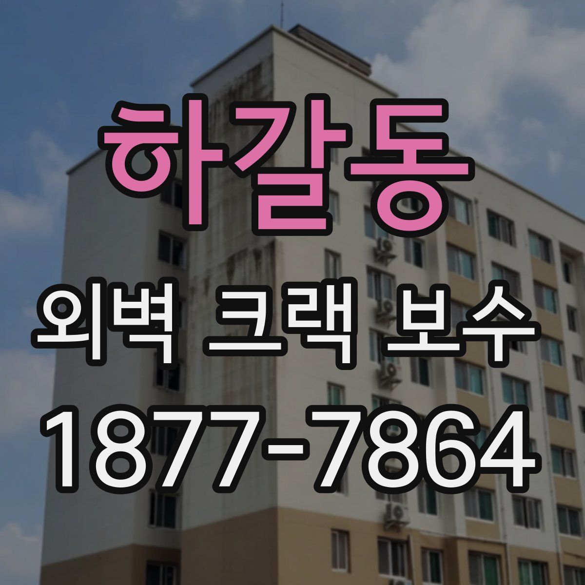 하갈동 외벽 크랙 보수