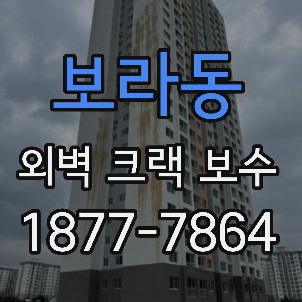 보라동 외벽 크랙 보수