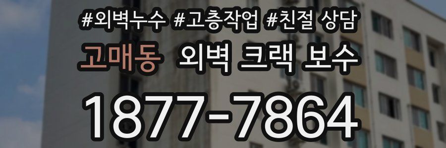 고매동 외벽 크랙 보수