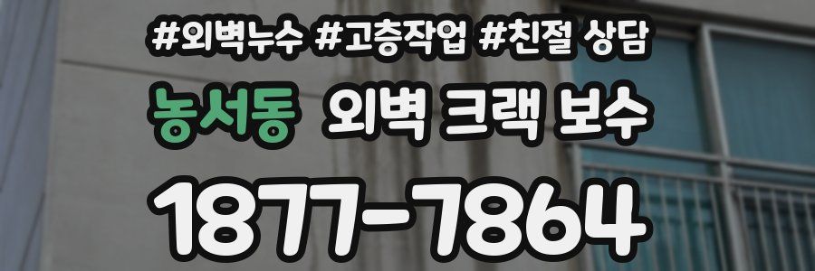 농서동 외벽 크랙 보수