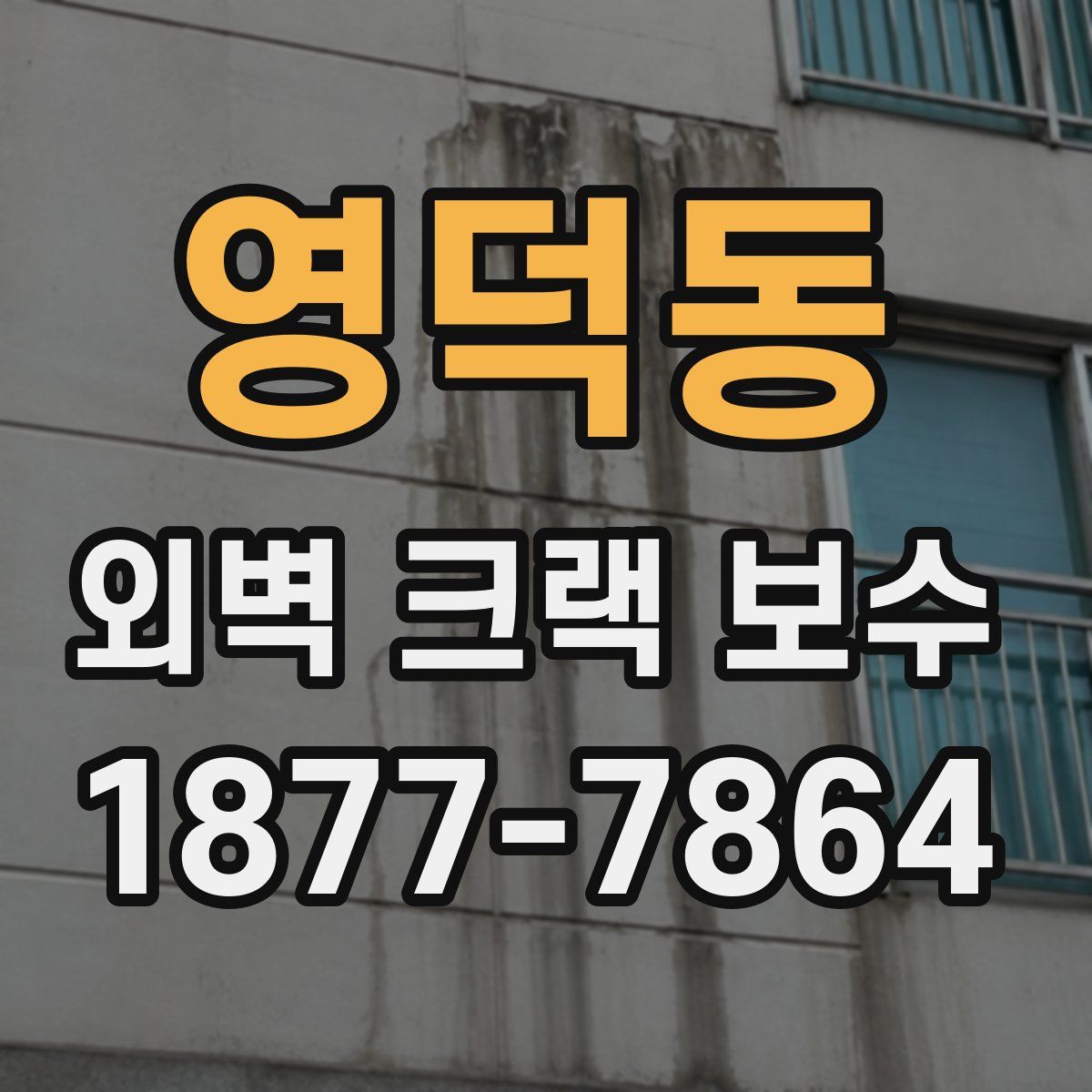 영덕동 외벽 크랙 보수