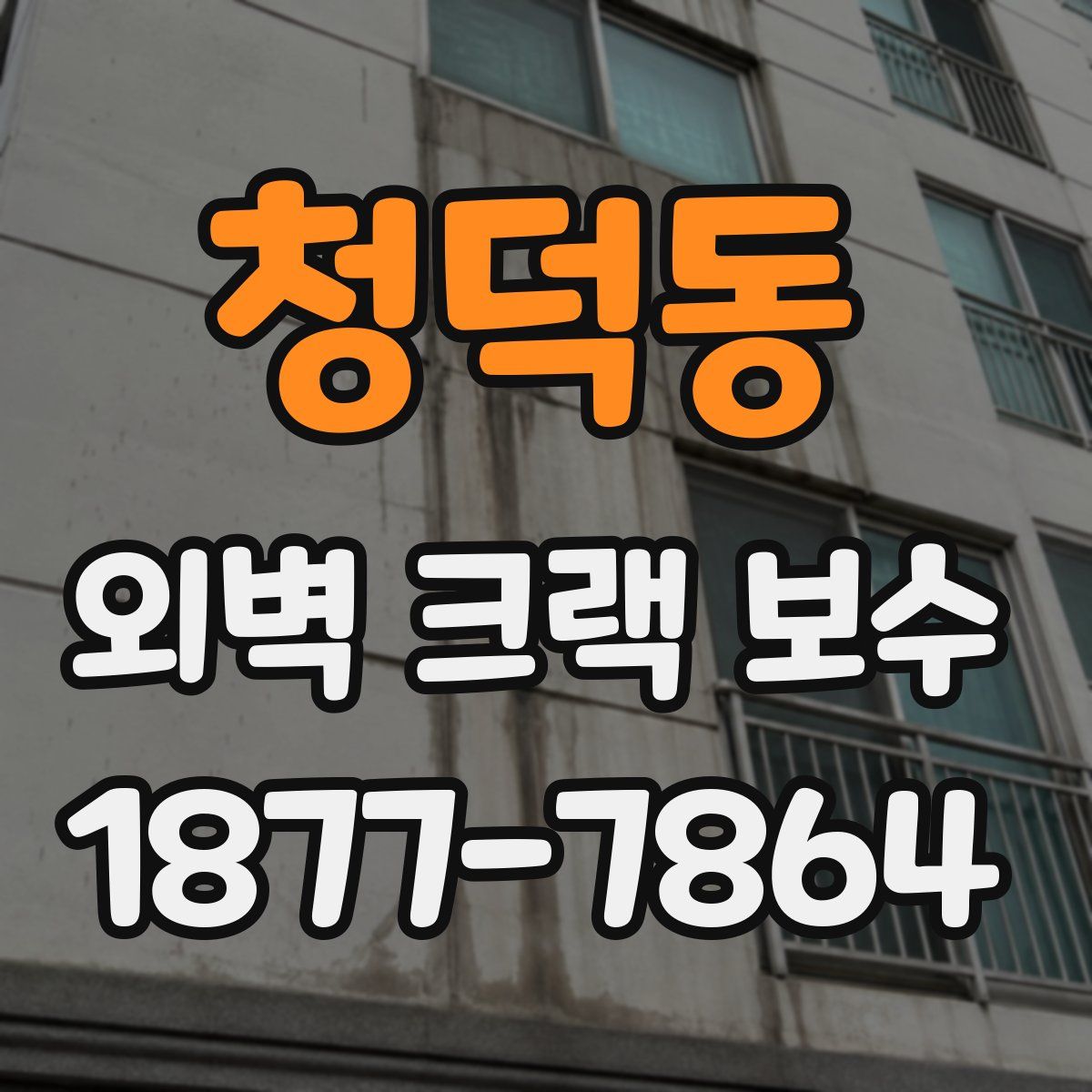 청덕동 외벽 크랙 보수