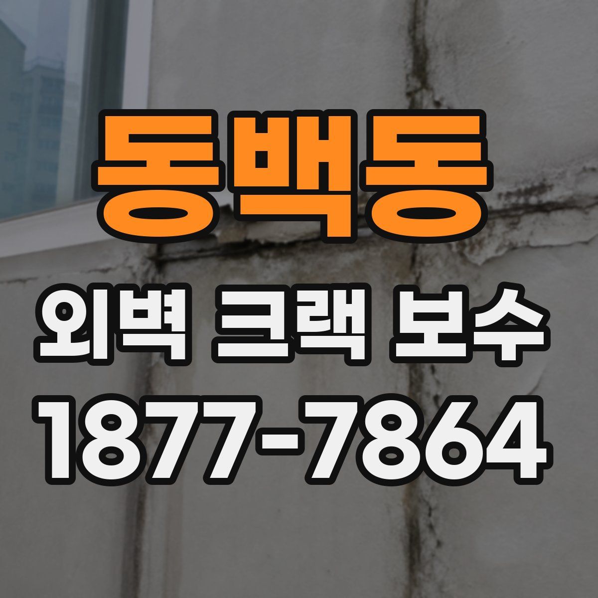 동백동 외벽 크랙 보수