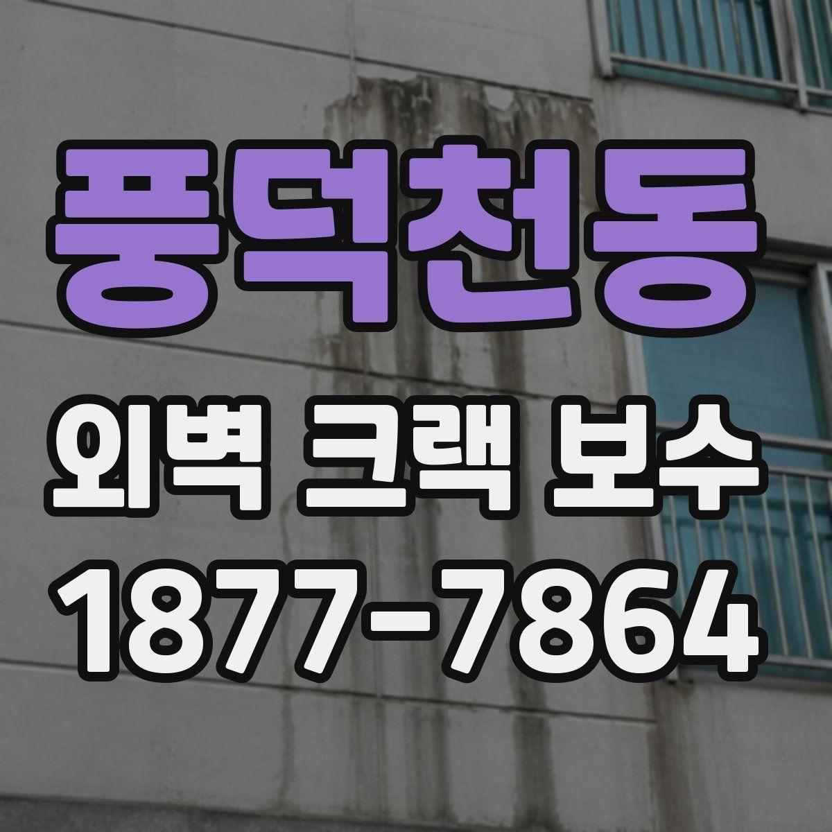 풍덕천동 외벽 크랙 보수