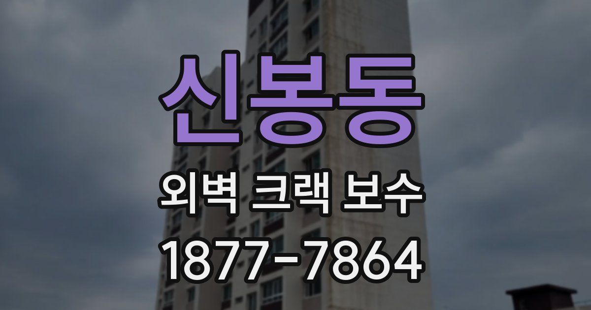 신봉동 외벽 크랙 보수
