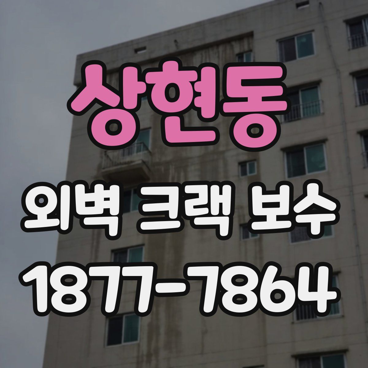 상현동 외벽 크랙 보수