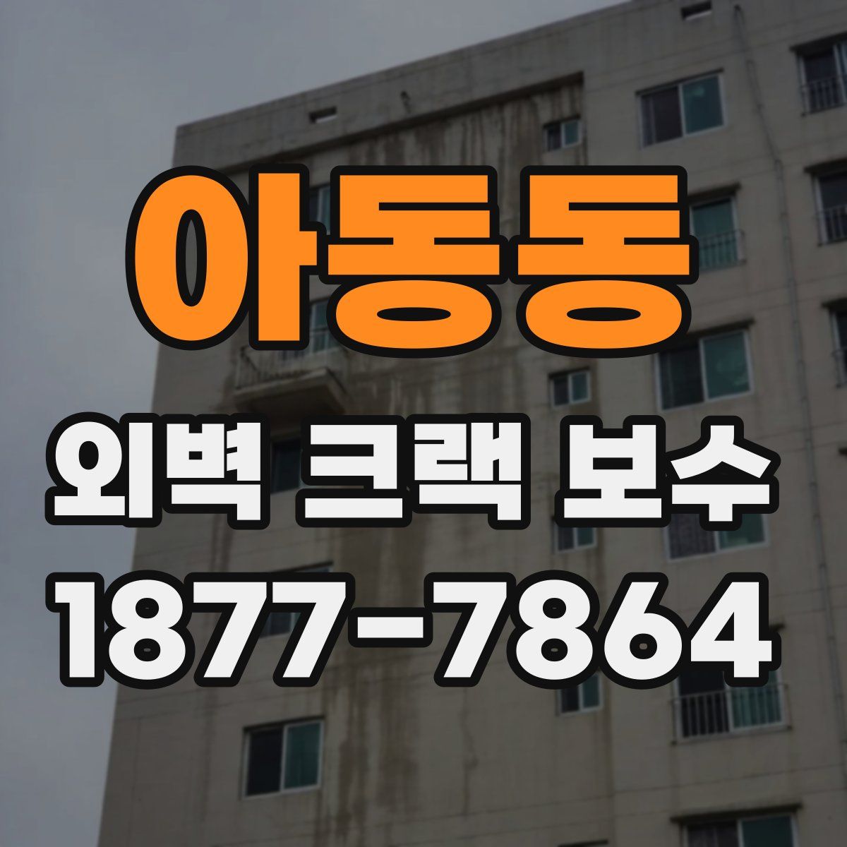 아동동 외벽 크랙 보수