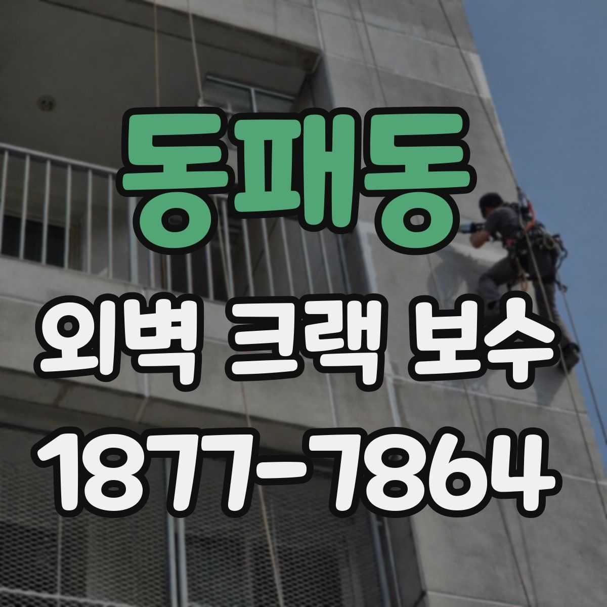 동패동 외벽 크랙 보수