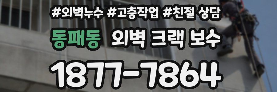 동패동 외벽 크랙 보수