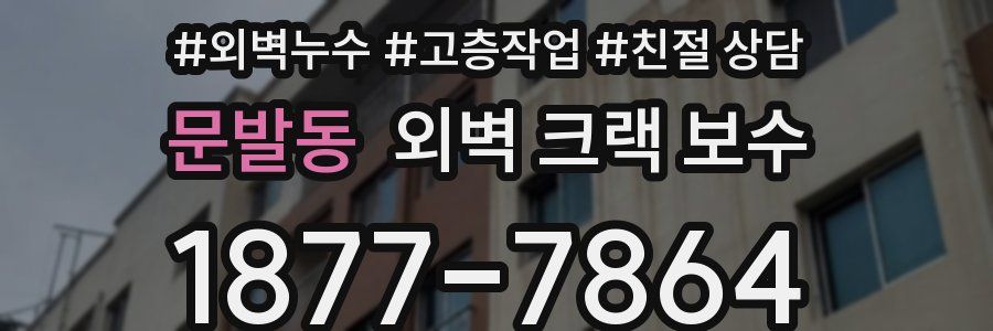 문발동 외벽 크랙 보수