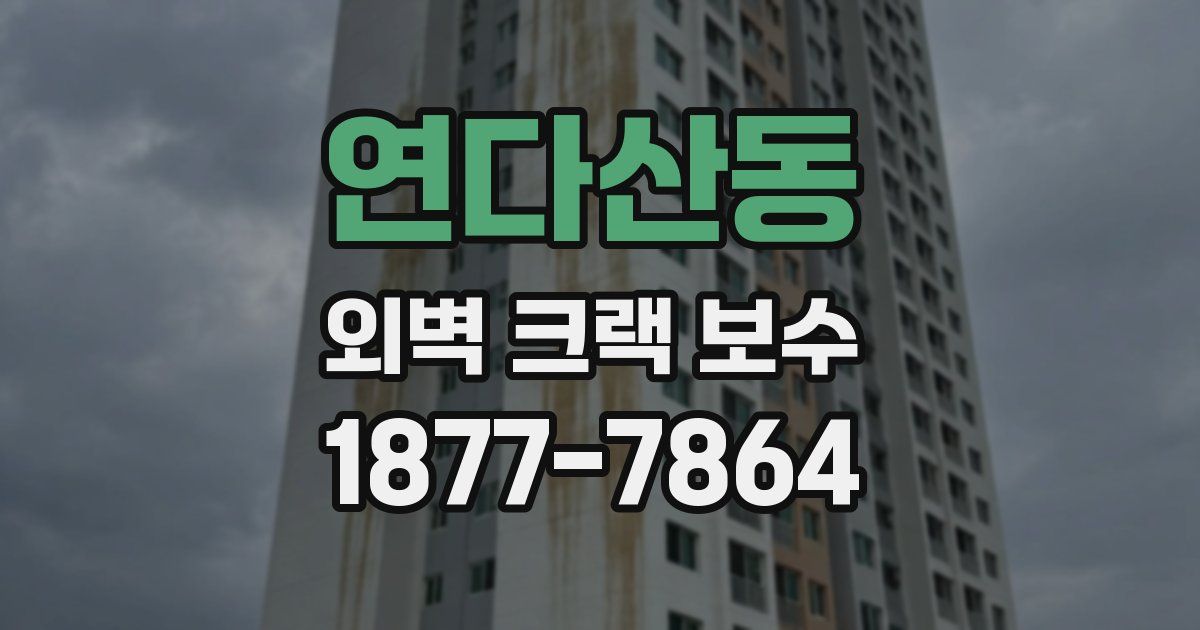 연다산동 외벽 크랙 보수