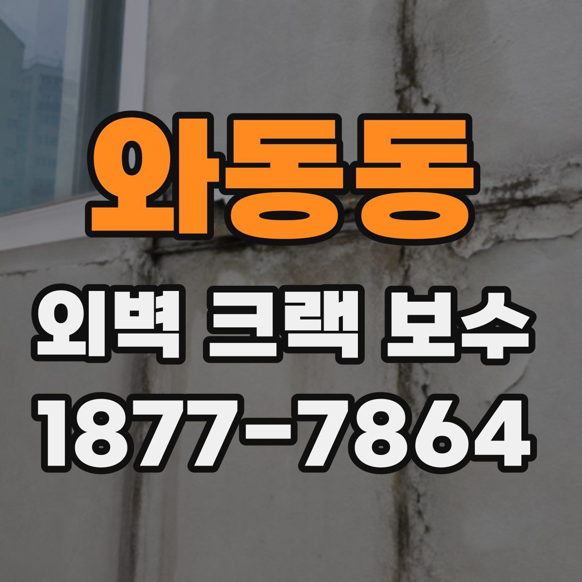 와동동 외벽 크랙 보수