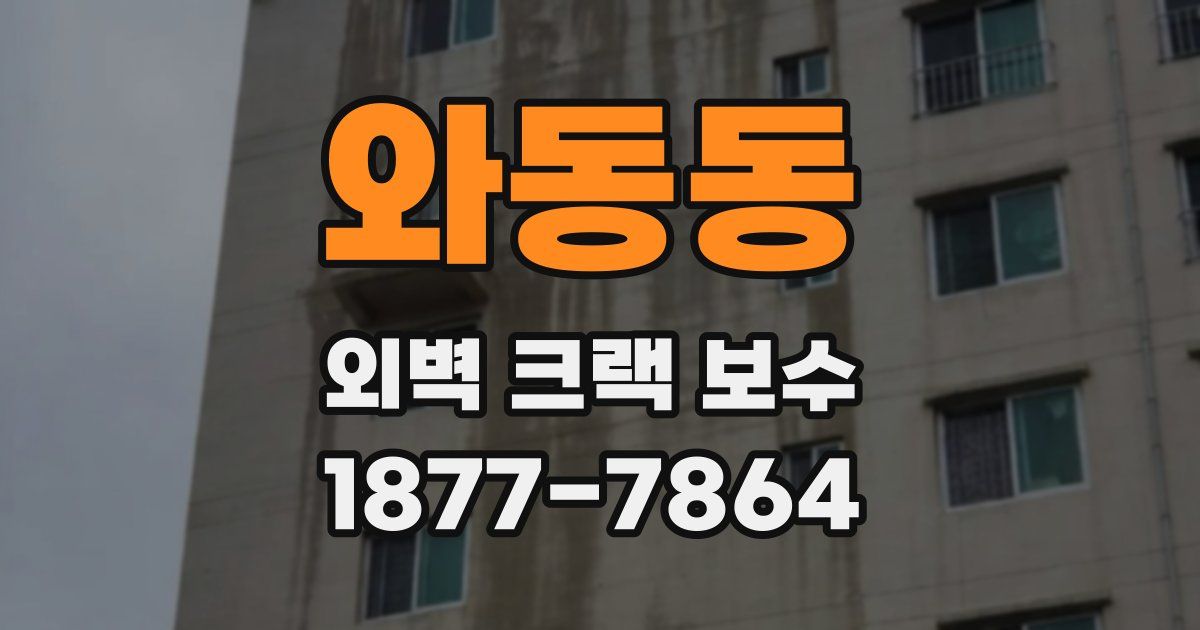 와동동 외벽 크랙 보수
