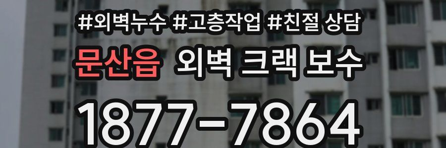 문산읍 외벽 크랙 보수