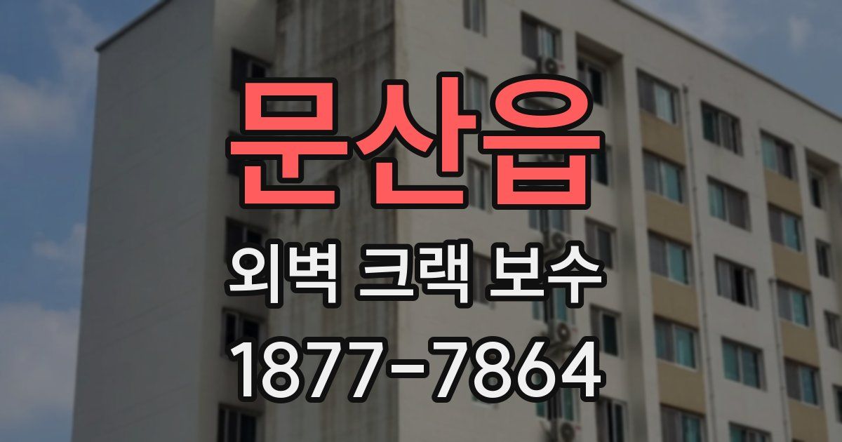 문산읍 외벽 크랙 보수