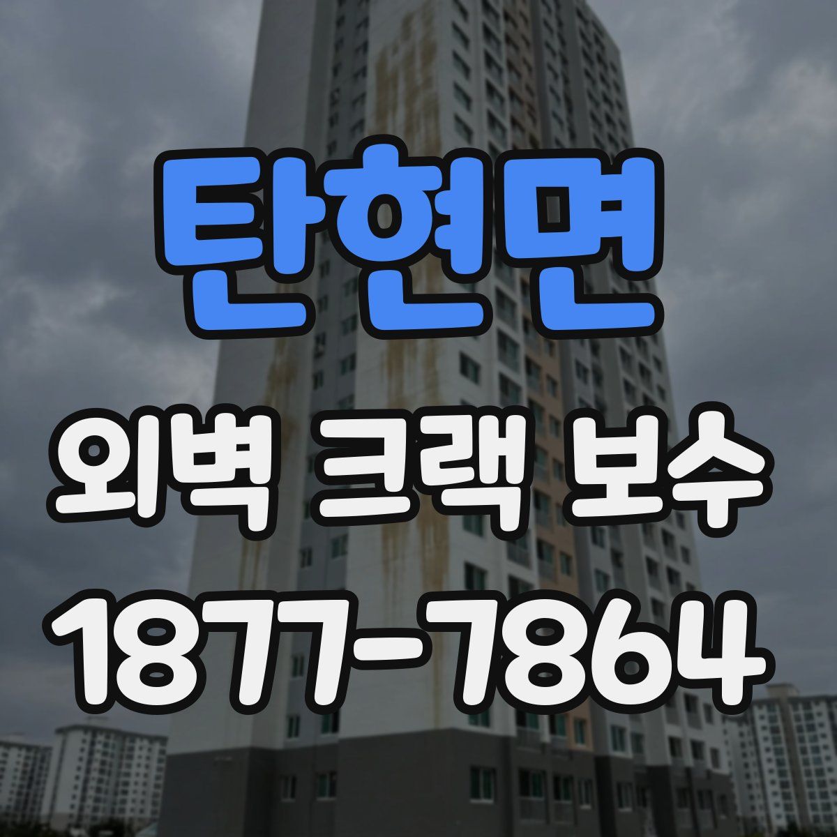 탄현면 외벽 크랙 보수