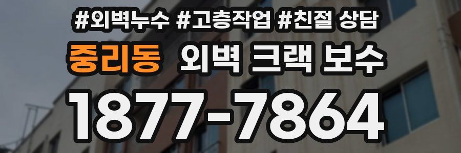 중리동 외벽 크랙 보수