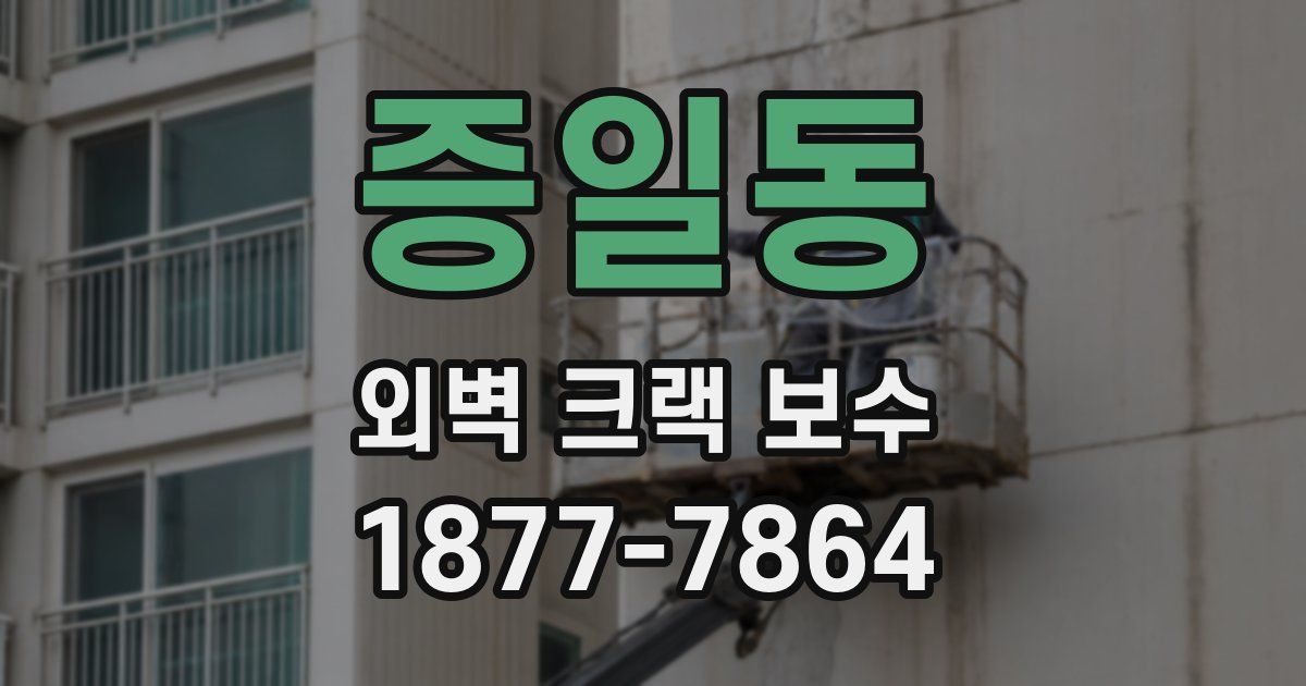 증일동 외벽 크랙 보수