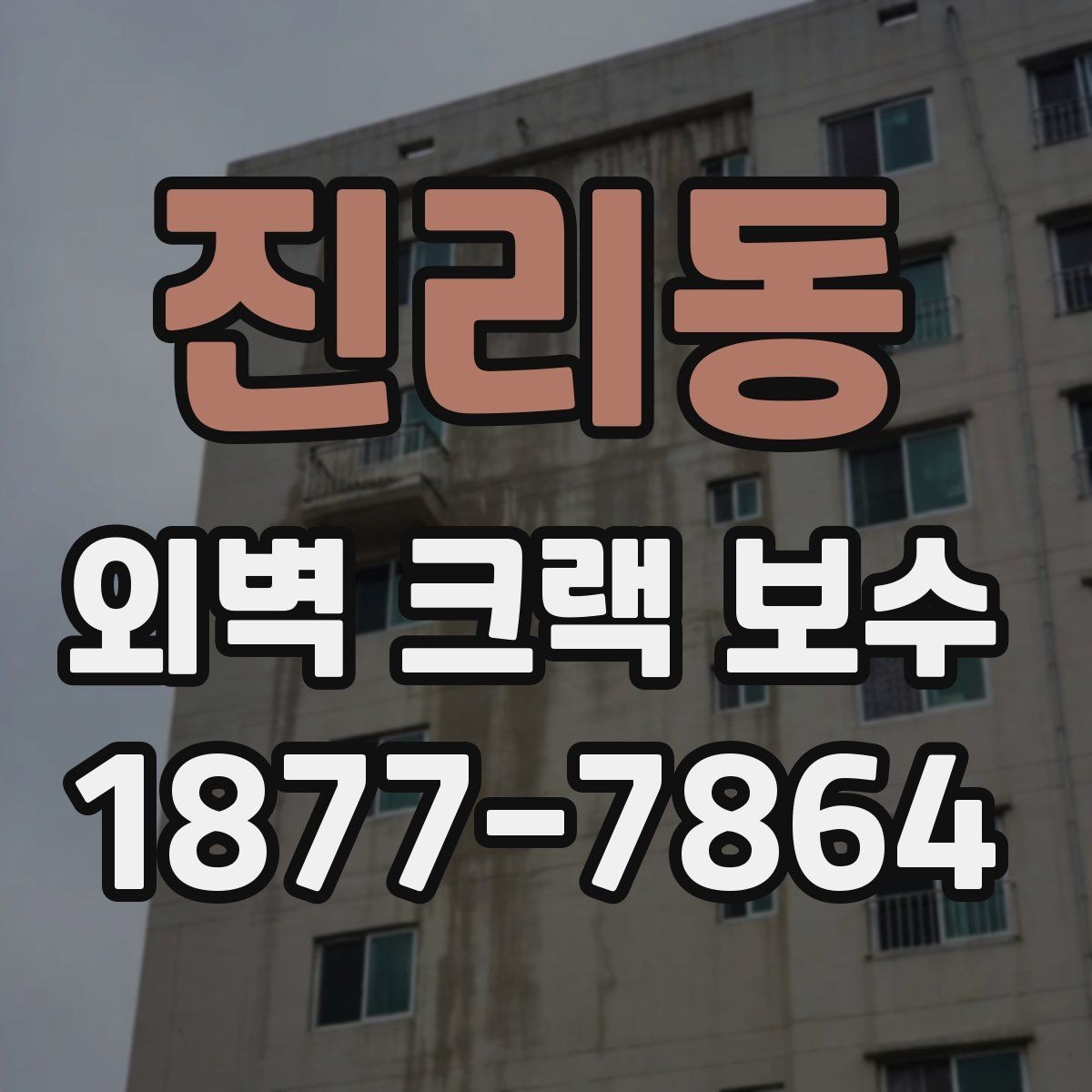 진리동 외벽 크랙 보수 일정은 어떻게 잡는 게 좋을까
