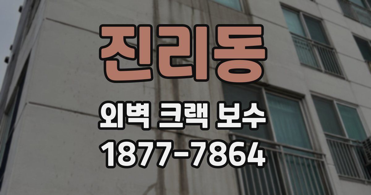 진리동 외벽 크랙 보수