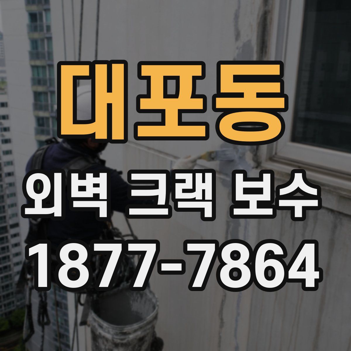 대포동 외벽 크랙 보수