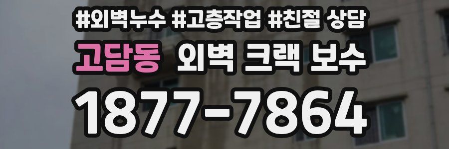 고담동 외벽 크랙 보수