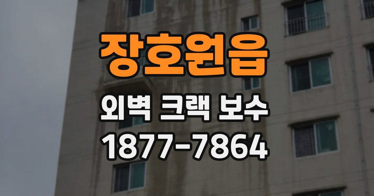 장호원읍 외벽 크랙 보수