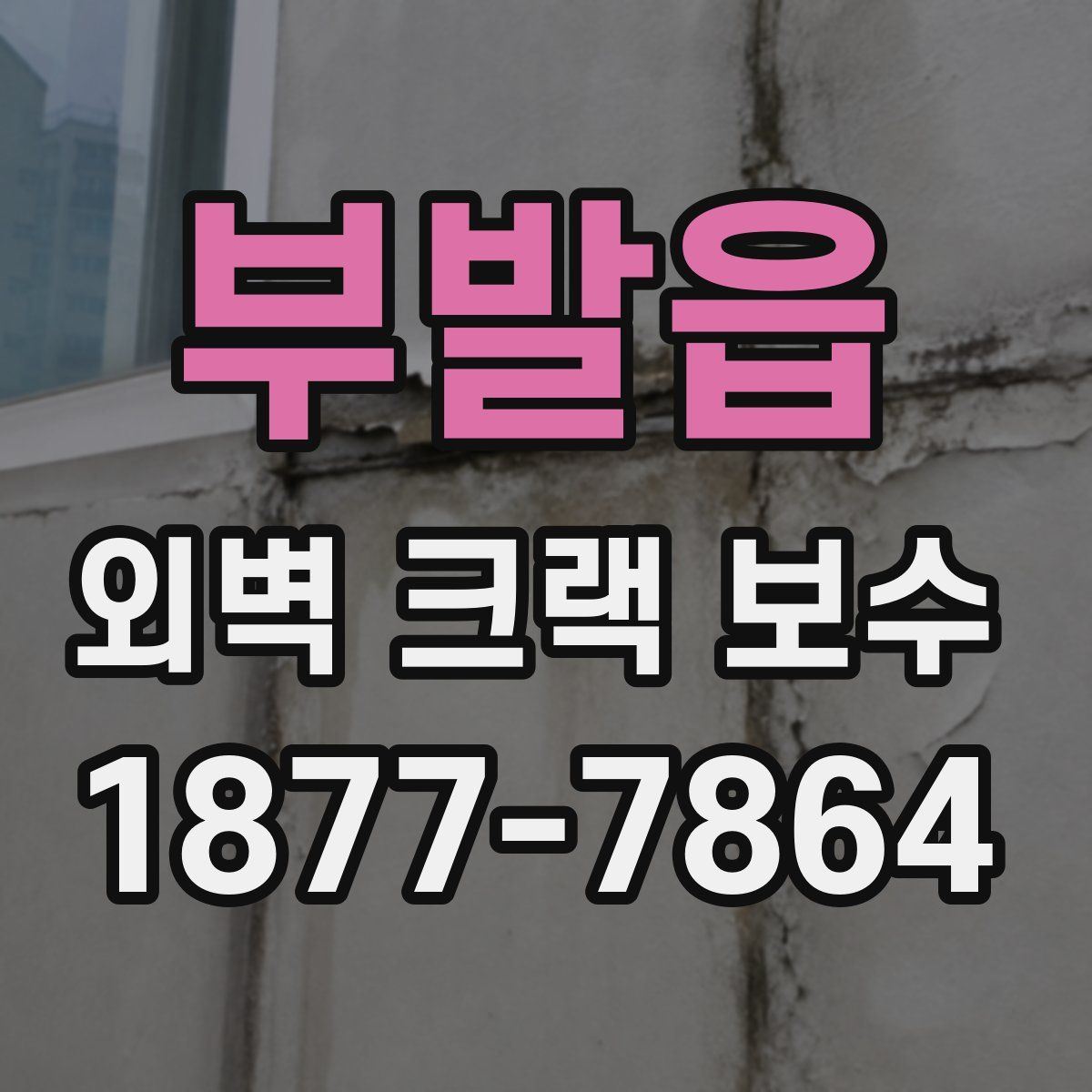 부발읍 외벽 크랙 보수