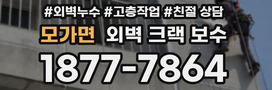 모가면 외벽 크랙 보수