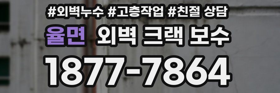율면 외벽 크랙 보수
