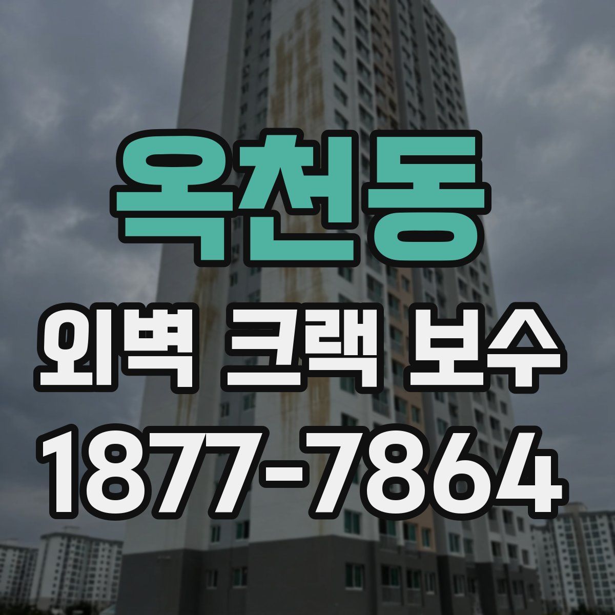 옥천동 외벽 크랙 보수