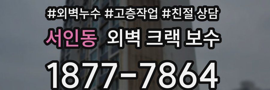 서인동 외벽 크랙 보수