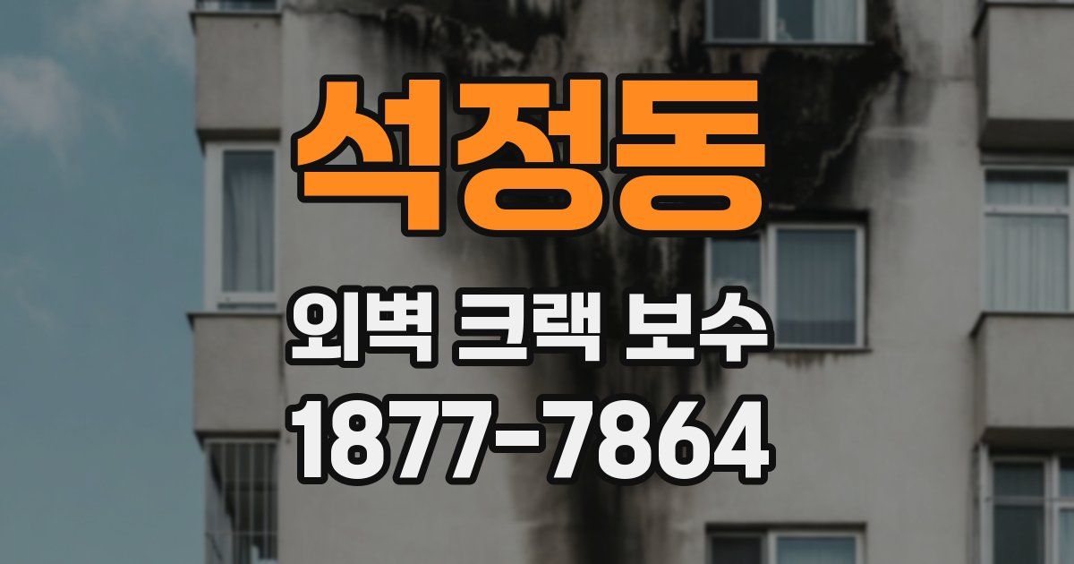 석정동 외벽 크랙 보수