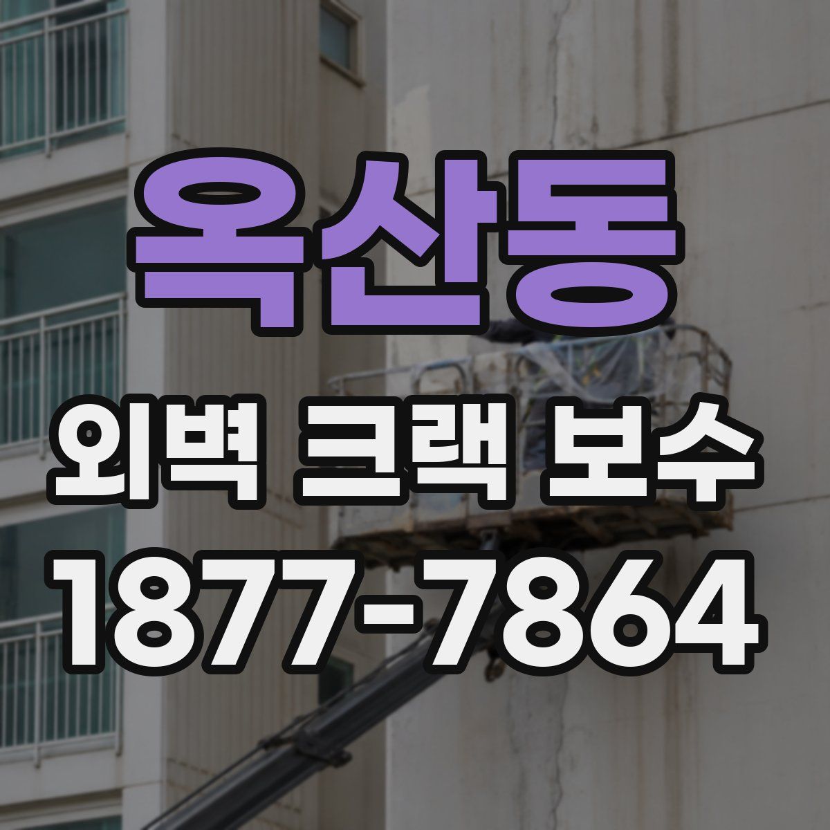 옥산동 외벽 크랙 보수