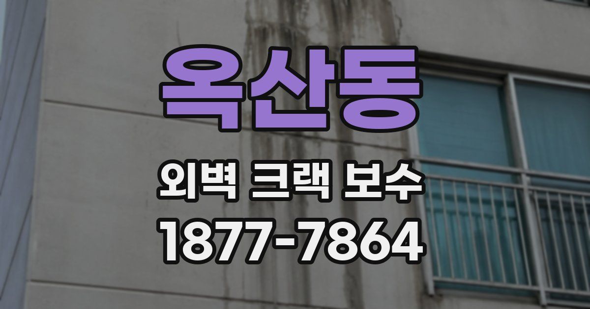 옥산동 외벽 크랙 보수