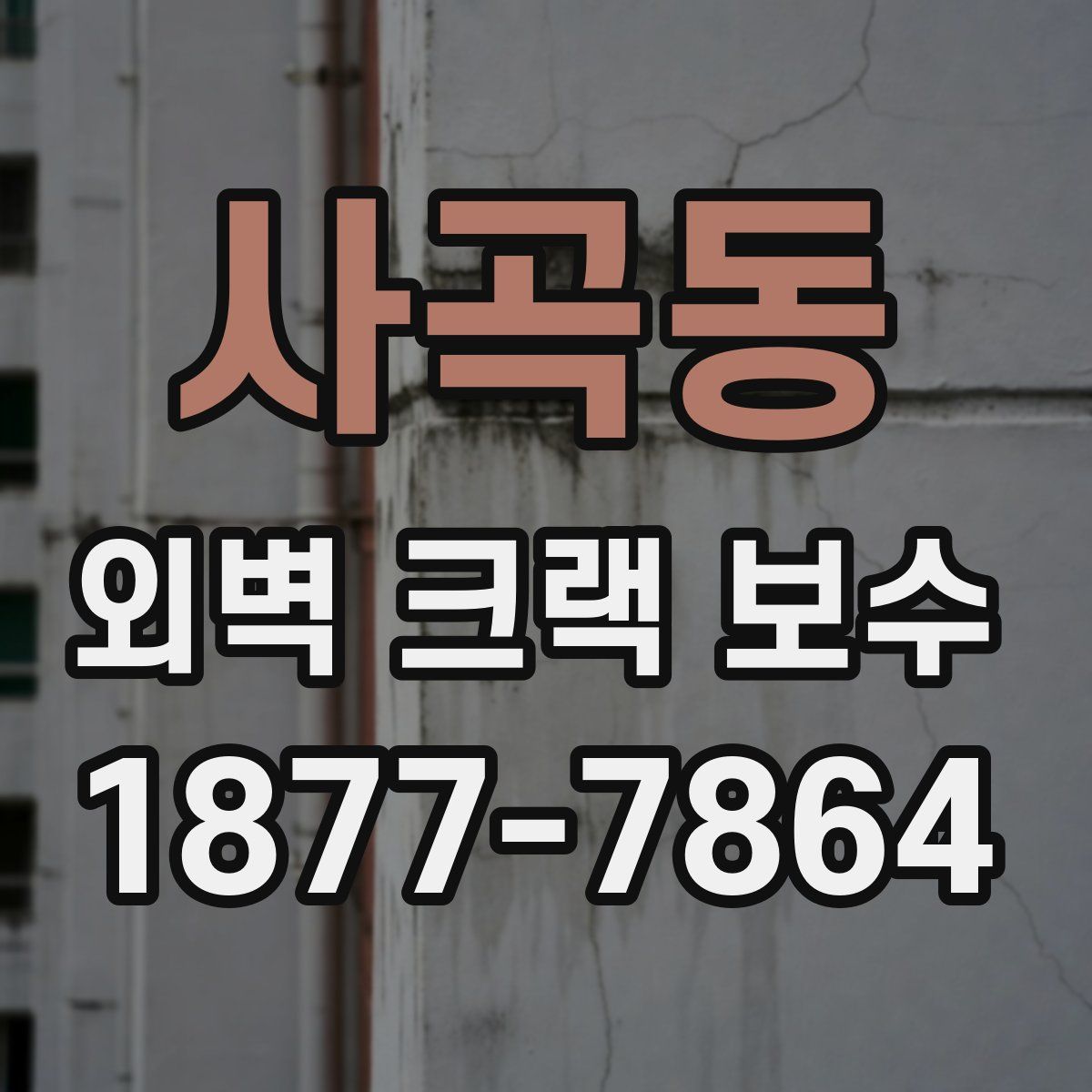 사곡동 외벽 크랙 보수