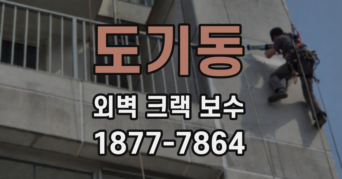 도기동 외벽 크랙 보수