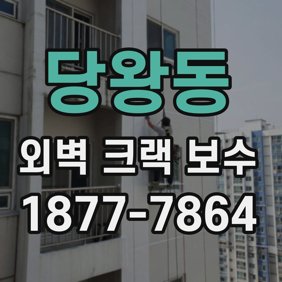당왕동 외벽 크랙 보수
