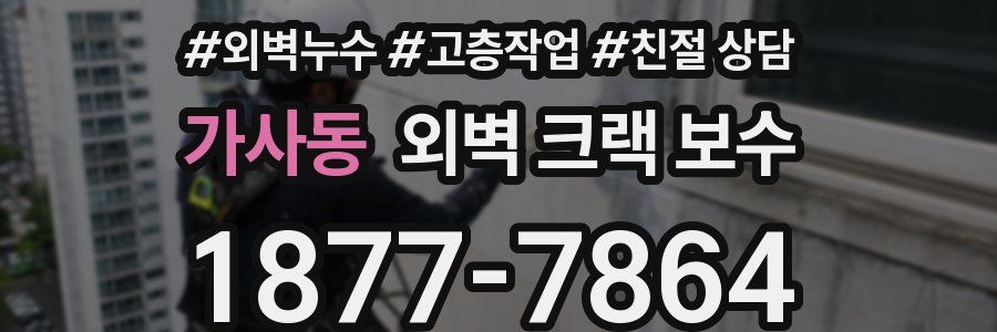 가사동 외벽 크랙 보수