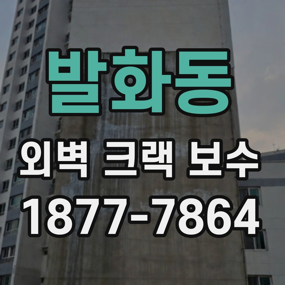 발화동 외벽 크랙 보수