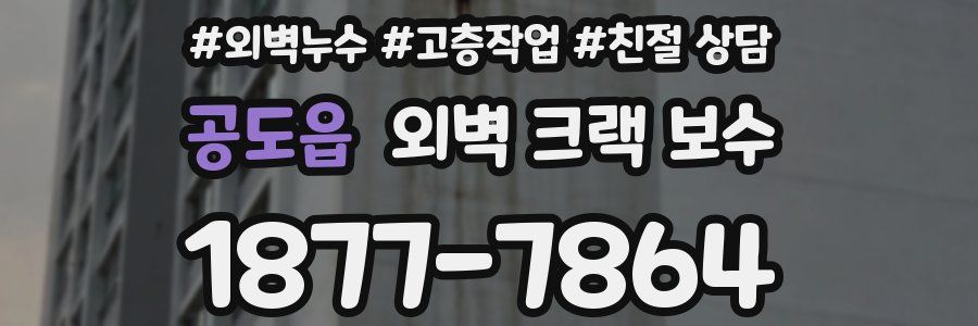공도읍 외벽 크랙 보수