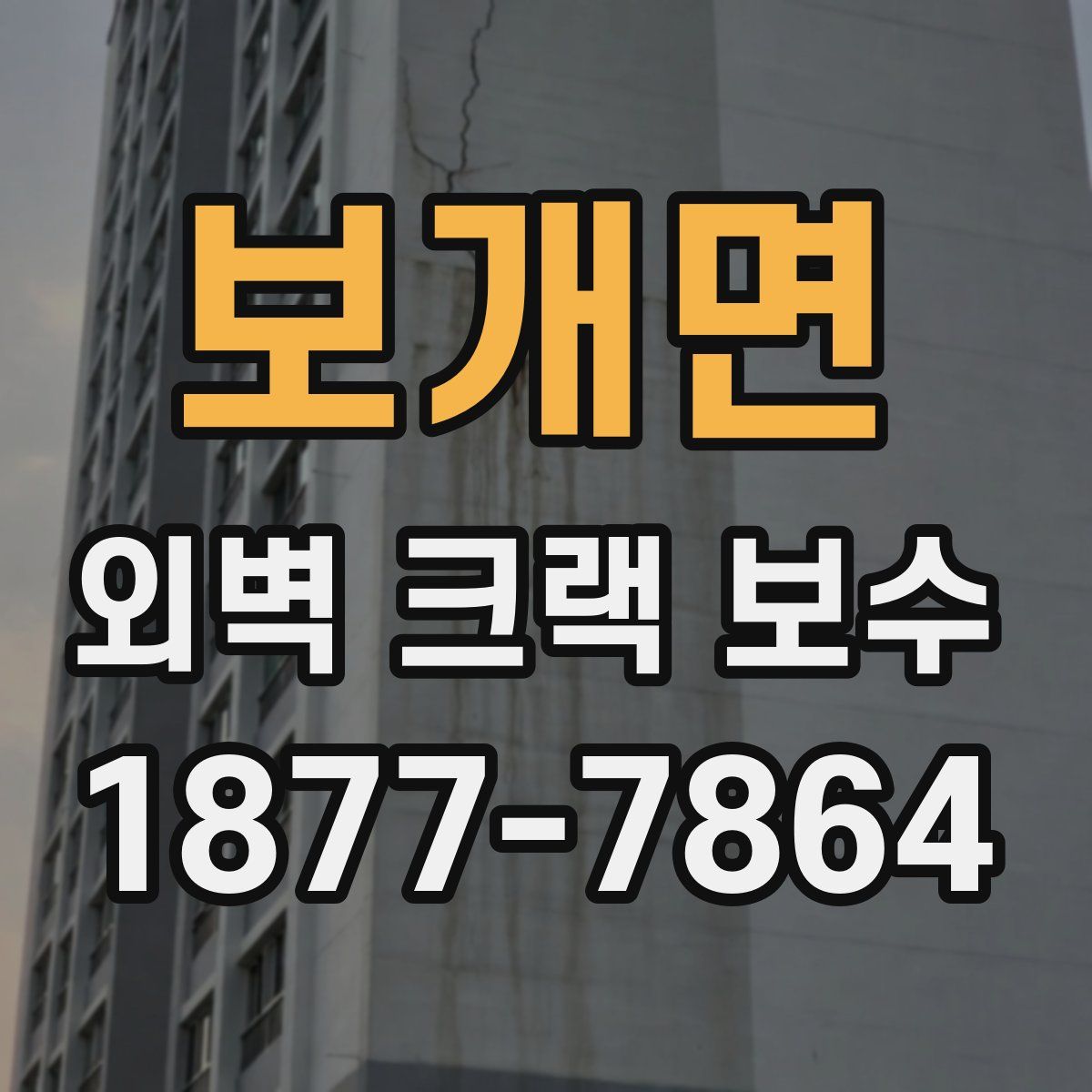 보개면 외벽 크랙 보수