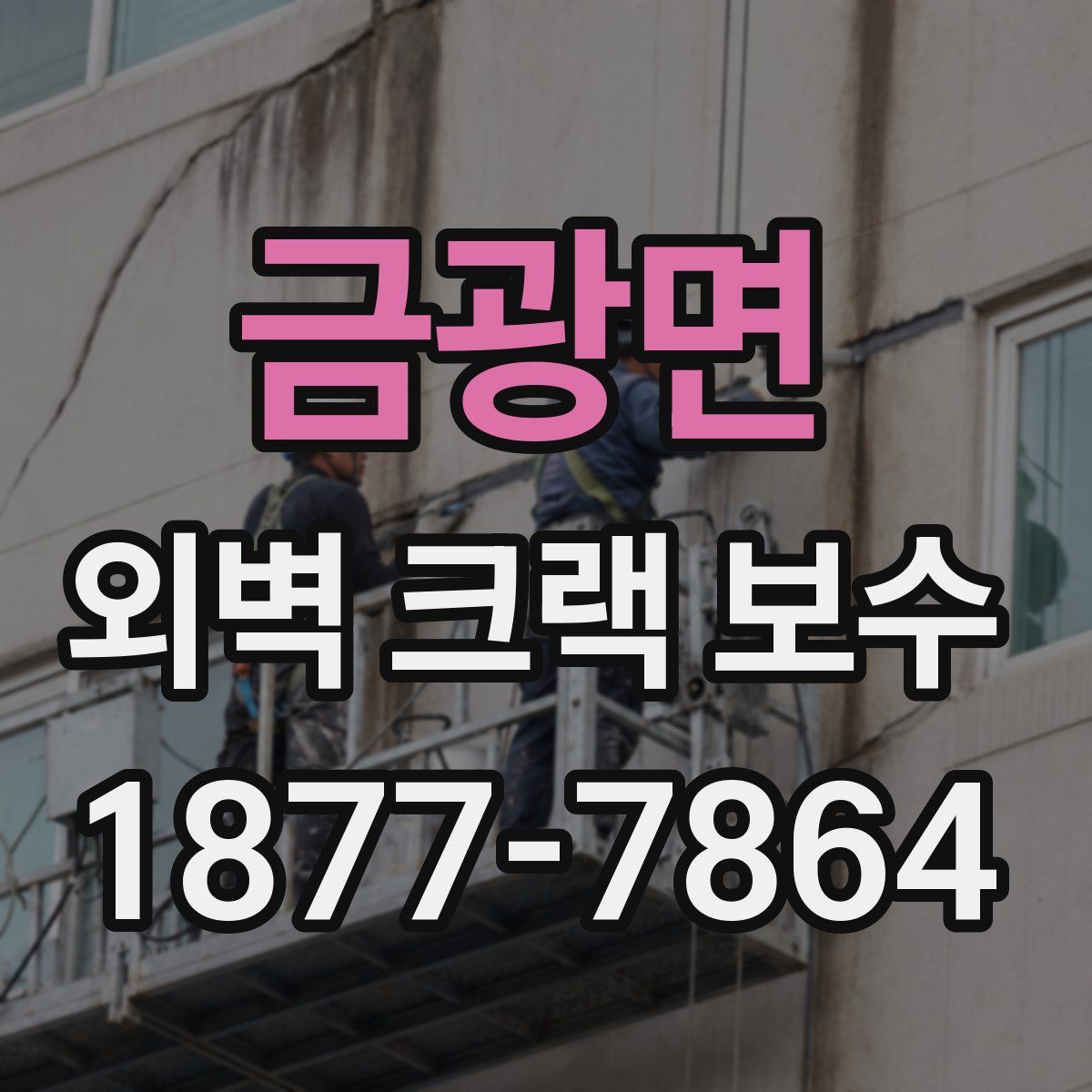 금광면 외벽 크랙 보수
