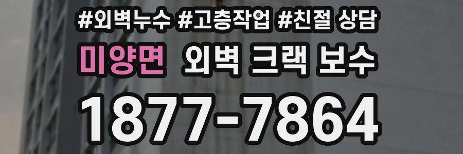 미양면 외벽 크랙 보수
