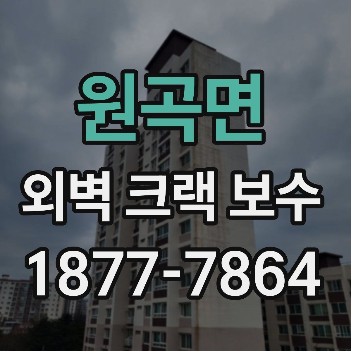 원곡면 외벽 크랙 보수 현장 선택 시 살펴볼 시공 경험